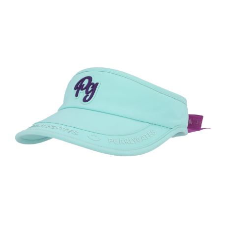 여성 스마일 로고 포인트 리본 썬바이저