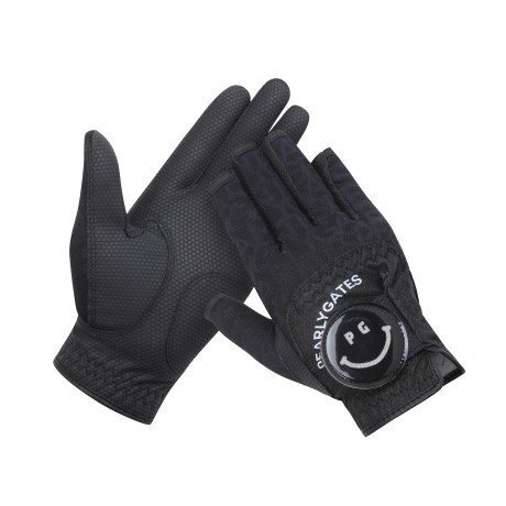 여성 모노그램 메쉬 스마일 양손 장갑