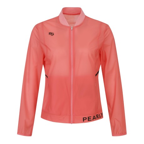 여성 메쉬 패턴 경량 점퍼