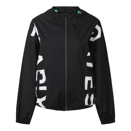 여성 메쉬 로고 경량 후드 점퍼