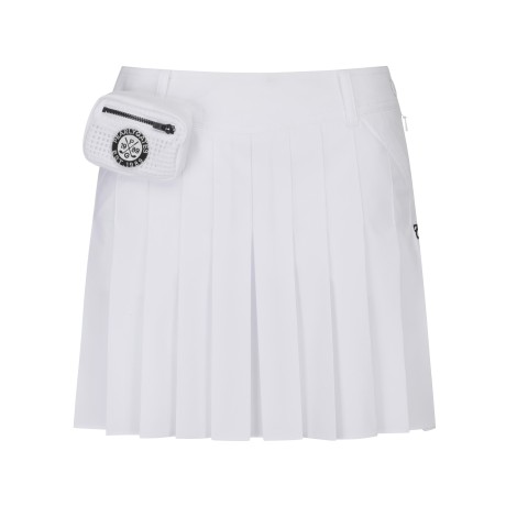 여성 탈착 파우치 플리츠 큐롯 스커트