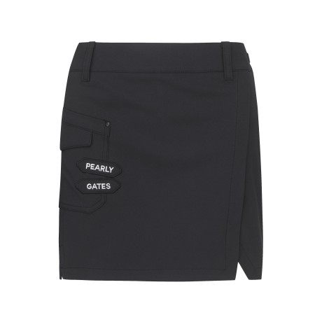 여성 로고패치 사이드 포켓 큐롯 스커트