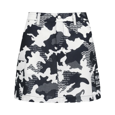 여성 카모 카고 A라인 스커트