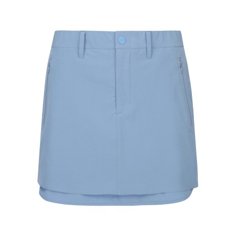 여성 프릴 레이어 지퍼 헴 스커트