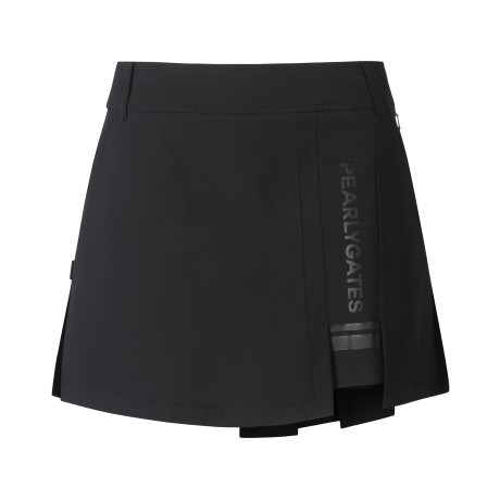 [냉감]여성 워딩 로고 백 플리츠 큐롯 스커트