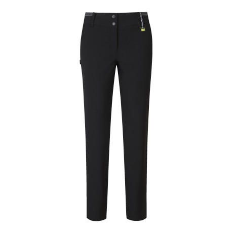 여성 백 로고 라인 슬림 팬츠