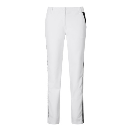 여성 컬러 라인 슬림 백 밴딩 팬츠