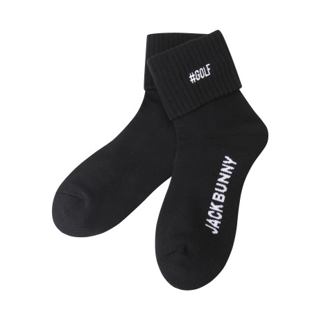 여성 잭바니 롤다운 중목 양말