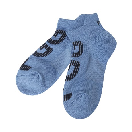 여성 믹스 패턴 로고 단목 양말