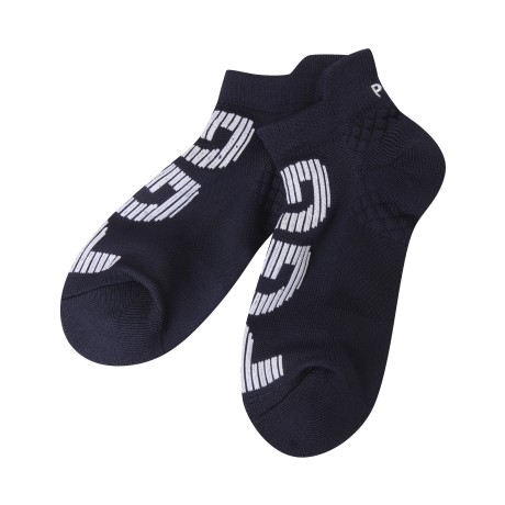 여성 믹스 패턴 로고 단목 양말