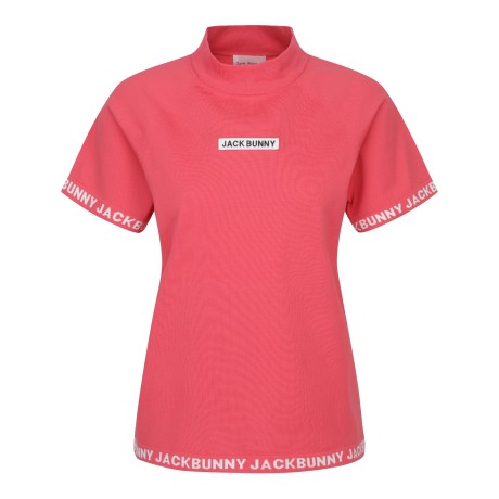 여성 잭바니 로고 라인 반팔 니트 탑