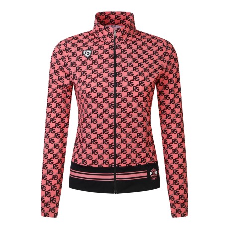 여성 모노그램 냉감 집업 티셔츠