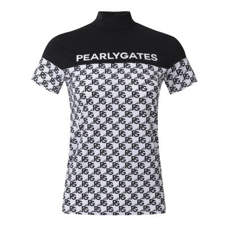 [냉감]여성 모노그램 배색 반팔 티셔츠