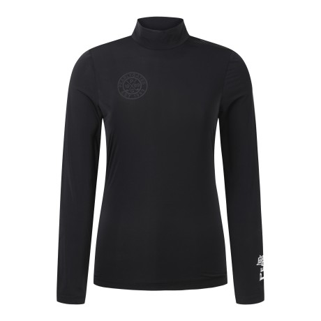 [냉감]여성 백 메쉬 로고 긴팔 티셔츠