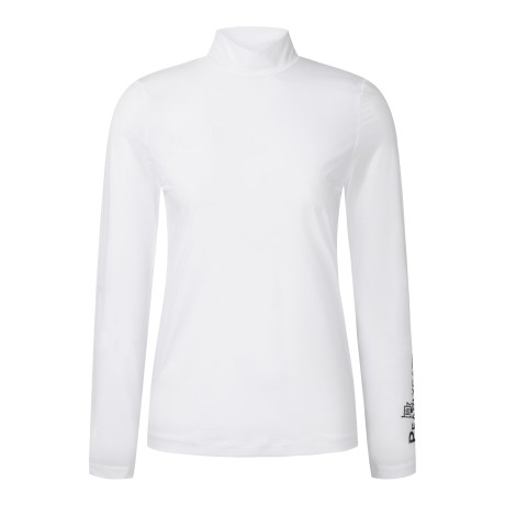 [냉감]여성 백 메쉬 로고 긴팔 티셔츠