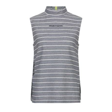 여성 사이드 스트랩 스트라이프 민소매 탑