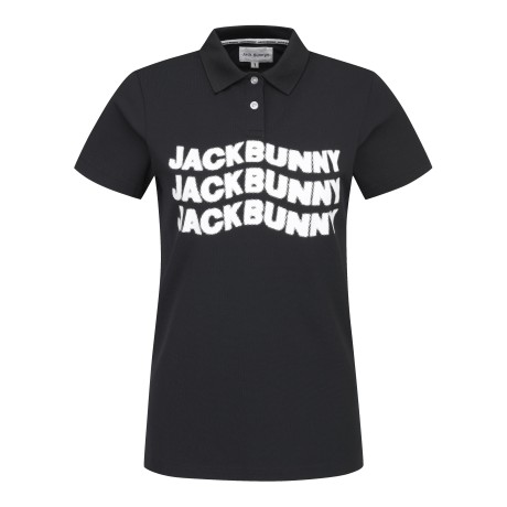 여성 잭바니 칼라 로고 티셔츠