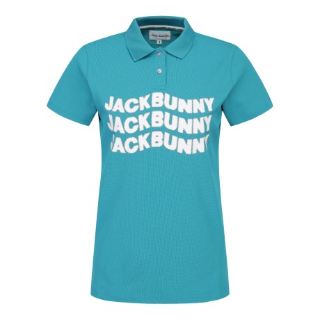 여성 잭바니 칼라 로고 티셔츠