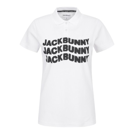 여성 잭바니 칼라 로고 티셔츠