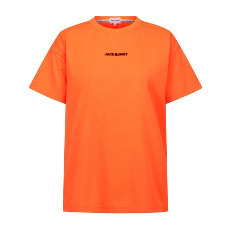 여성 잭바니 백 레터링 반팔 티셔츠