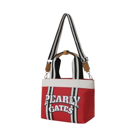 여성 로고 프린팅 컬러 라인 토트백