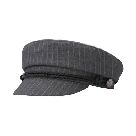 여성 패턴 로고 자수 스트랩 마린캡