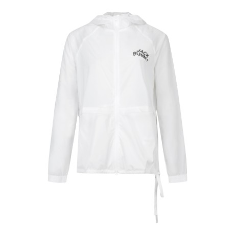 여성 잭바니 레터링 후드 윈드브레이커