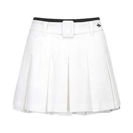 여성 바니 버클 플리츠 큐롯 스커트