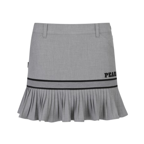 [가격인하] 여성 플리츠 헴 로고 큐롯 스커트