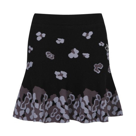 여성 니트 패턴 밴딩 스커트