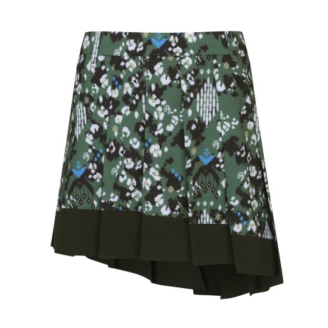 여성 카모 언밸런스 큐롯 스커트