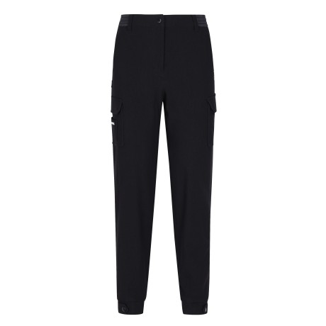 여성 솔리드 카고 버클 조거 팬츠