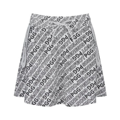 PGG 여성 로고 레터링 플레어 스커트