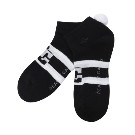 여성 바니 폼폼 스트라이프 단목 양말