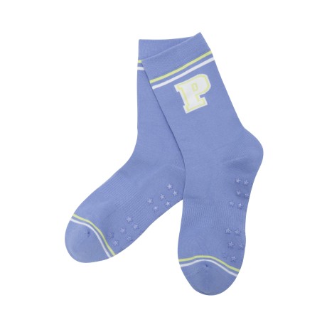 [가격인하] 여성 빅 로고 논슬립 중목 양말