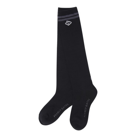 여성 바니 패치 더블 라인 니삭스