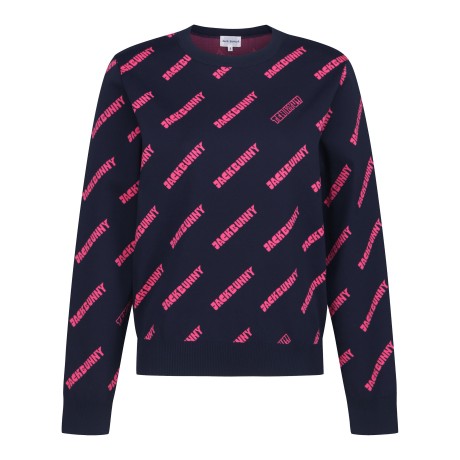 여성 잭바니 형광 잭바니 라운드 스웨터