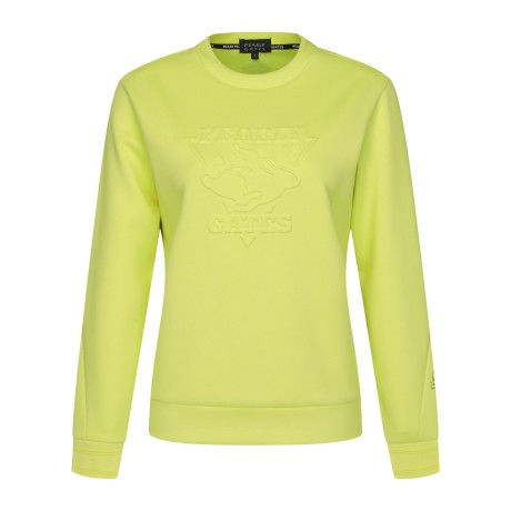 여성 엠보 로고 그래픽 스웻셔츠