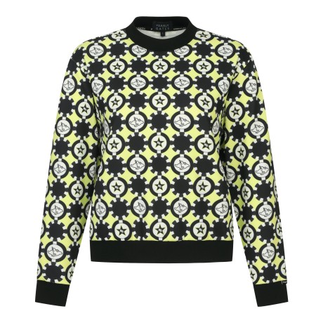 [가격인하] 여성 바니 서클 패턴 긴팔 티셔츠