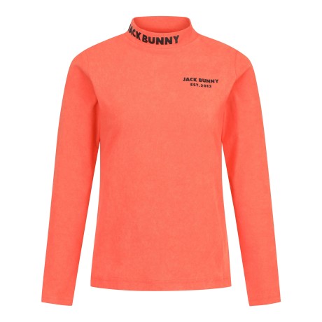 여성 잭바니 로고 포인트 모크넥 티셔츠