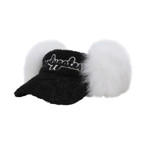 여성 퍼 이어워머 부클 썬바이저