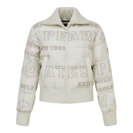 [가격 인하] 여성 니트 카라 구스다운 숏 점퍼