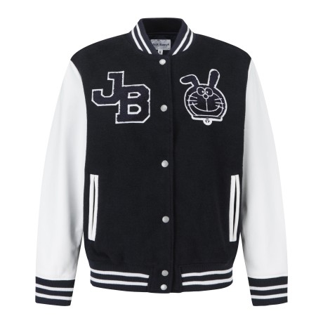 [가격 인하] 여성 잭바니 도라에몽 뱃지 바시티 점퍼