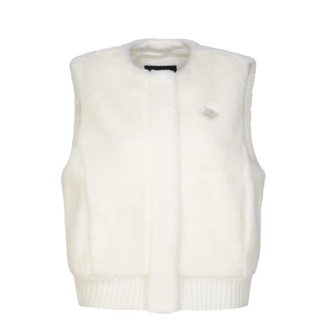 [가격 인하] 여성 백 바니 로고 셰르파 베스트