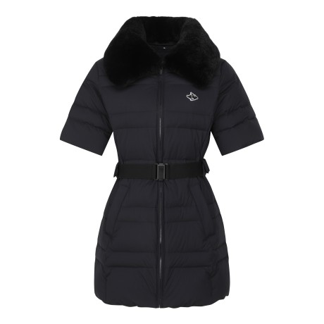 [가격 인하] 여성 바니 퍼 구스다운 반팔 점퍼