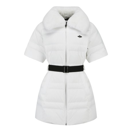 [가격 인하] 여성 바니 퍼 구스다운 반팔 점퍼