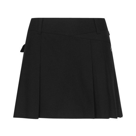 [가격 인하] 여성 바니 모직 플리츠 스커트