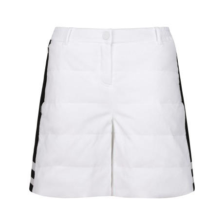 여성 마이크로 컬러 블록 쏠라볼 패딩 하프 팬츠