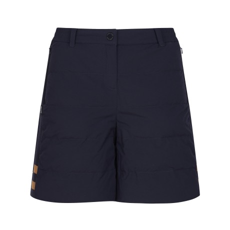 여성 마이크로 컬러 블록 쏠라볼 패딩 하프 팬츠