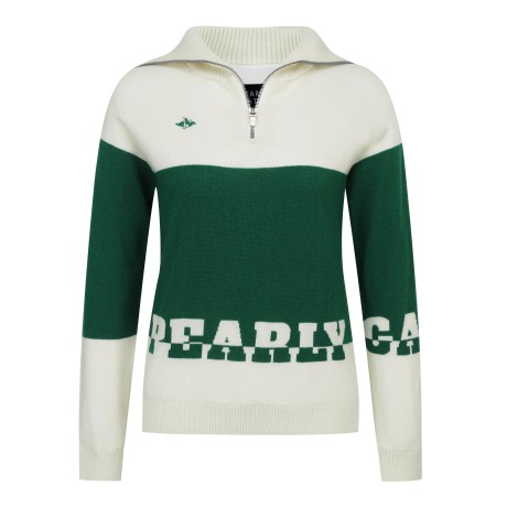 [가격 인하] 여성 컬러 블록 하프 집업 방풍 스웨터